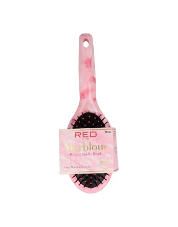 Detangling Hairbrush Red Kiss Kiss Marblous Pink Circular