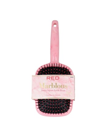 Detangling Hairbrush Red Kiss Kiss Marblous Pink