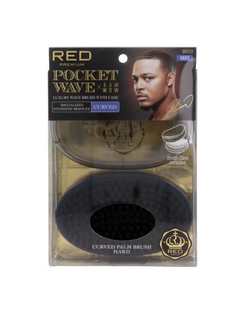 Detangling Hairbrush Red Kiss Kiss Pocket