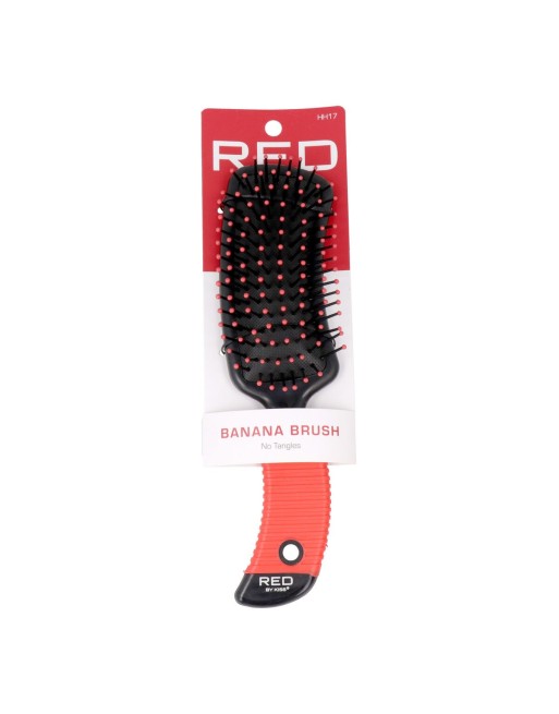 Detangling Hairbrush Red Kiss Kiss Professional