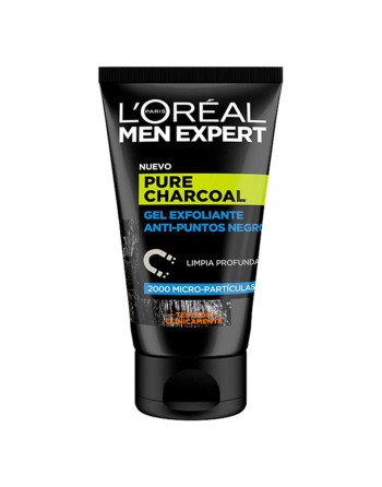 Facial Exfoliator Pure Charcoal L'Oreal Make Up Men Expert (100 ml) 100 ml
