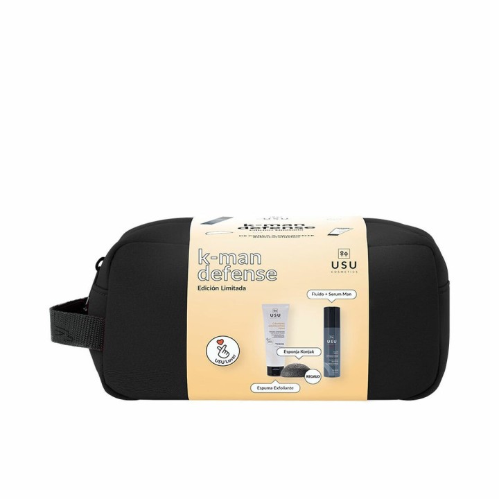 Ansigtsrens i gel-form USU Cosmetics USU COSMETICS MEN 4 Dele
