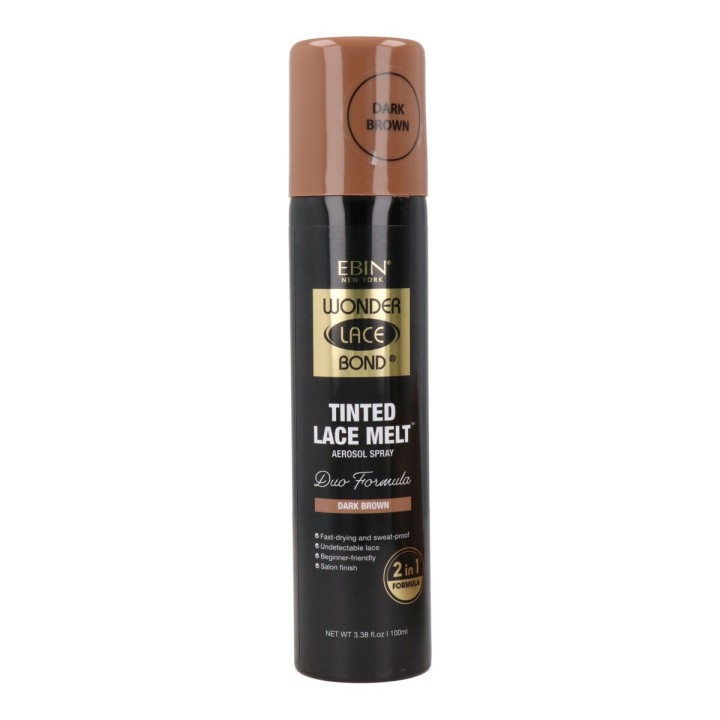 Parykfarve Ebin New York Tinted Lace Melt Dark Brown 100 ml