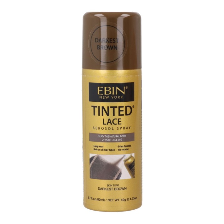 Tintura per parrucca Ebin New York Darkest Brown 80 ml