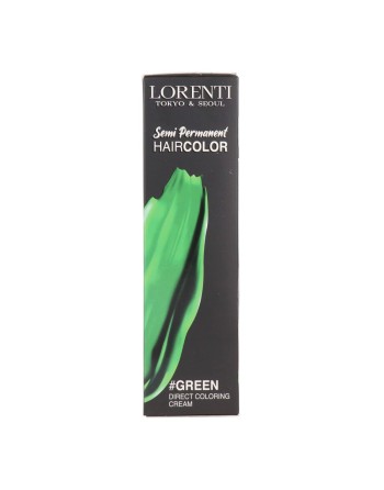Tinte Semipermanente Lorenti Haircolor Verde 200 ml