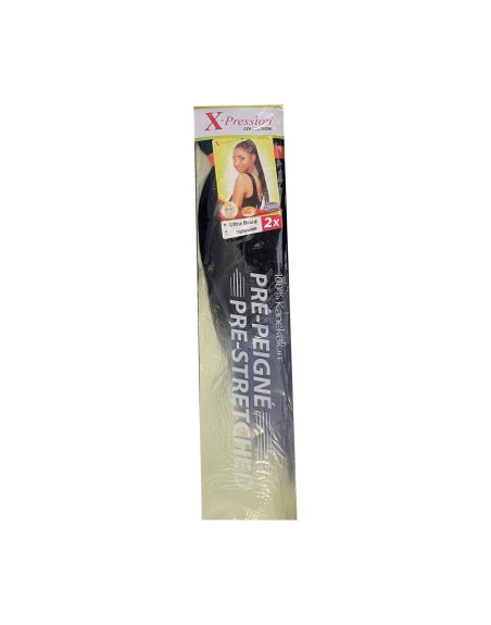 Extensions pour les Cheveux X-Pression Pre-Peigne T1b/Periwinkle 2 Unités