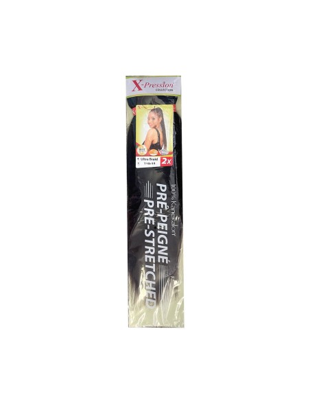 Extensions pour les Cheveux X-Pression Pre-Peigne T1b/33 2 Unités