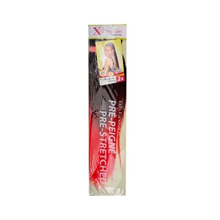 Haarverlängerungen X-Pression Pre-Peigne T1B/Red 2 Stück