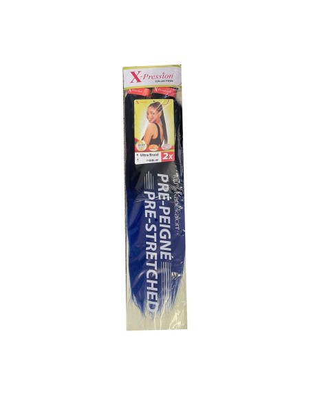 Extensions pour les Cheveux X-Pression Pre-Peigne T1b/Deep Violet 2 Unités