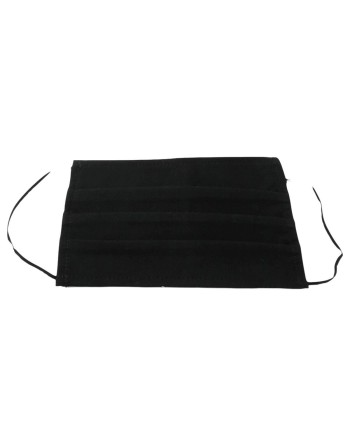 Hygienic Face Mask Contact Black Polyester Cotton