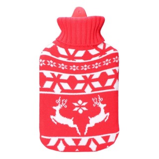 Wärmflasche EDM 76770 Rojo/Blanco Wolle 2 L Kunststoff