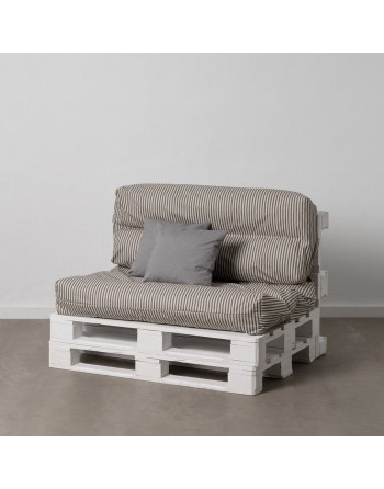 Cushion 4 Pieces Grey 120 x 80 cm