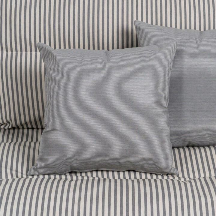 Cuscino 4 Pezzi Grigio 120 x 80 cm