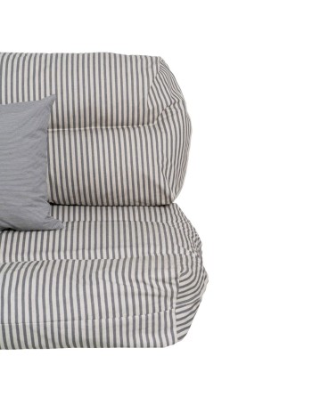 Cushion 4 Pieces Grey 120 x 80 cm