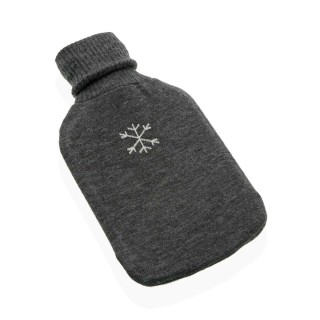 Borsa Acqua Calda Versa Grigio Fiocchi di neve