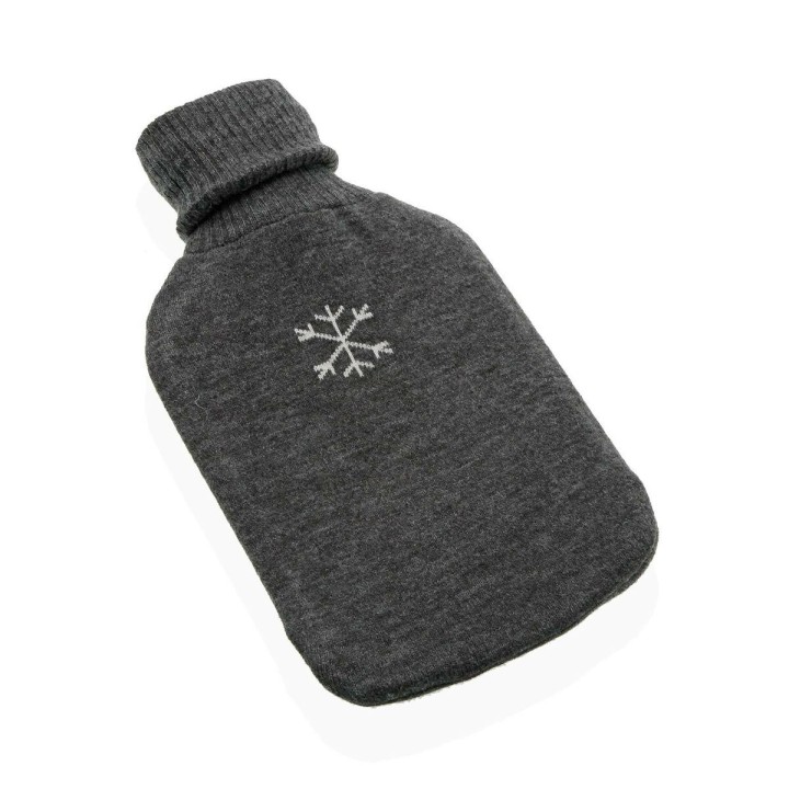 Borsa Acqua Calda Versa Grigio Fiocchi di neve