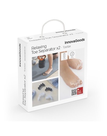 Séparateurs d’Orteils pour la Détente et le Sport Toelax InnovaGoods 4 Unités