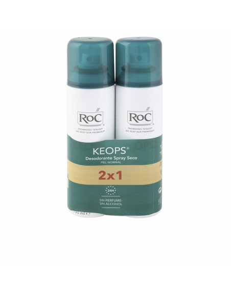 Deodorante Spray Roc Keops Spray Seco Asciutto Spray 2 Pezzi (2 x 150 ml)