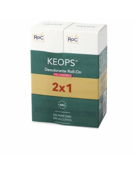 Roll on deodorant Roc Keops 2 x 30 ml Følsom hud