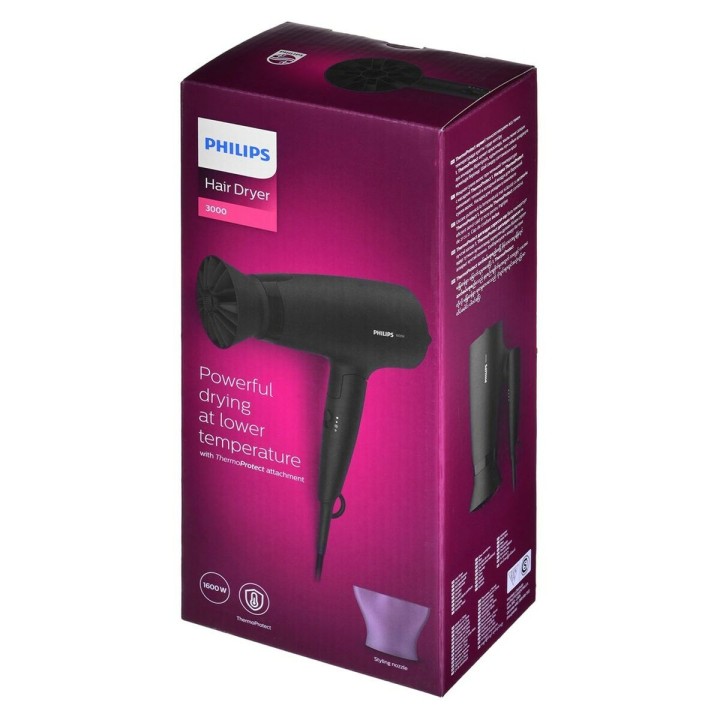 Hårtørrer Philips BHD308/10 Sort 1600 W