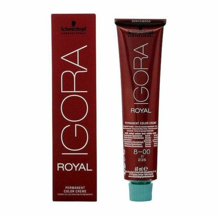 Permanent Farve Igora Royal Schwarzkopf Igora Royal 8-00 Nº 8-00 Nº 9.0-rubio muy claro Nº 8.0-rubio claro 60 ml
