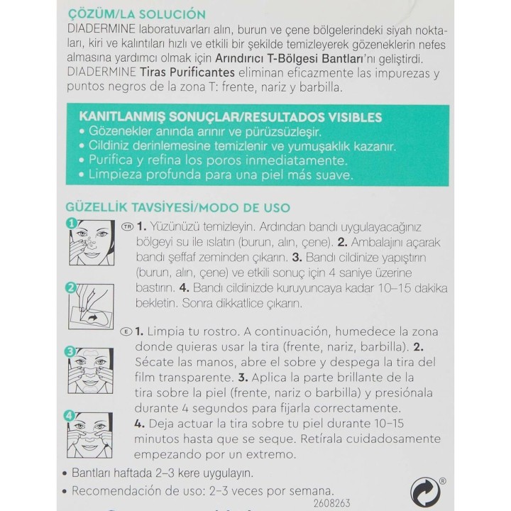 Behandling acne Diadermine Tiras Purificantes