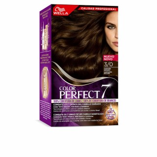 Teinture permanente Wella Color Perfect 7 Nº 3/0 Cheveux gris Chatain foncé 60 ml