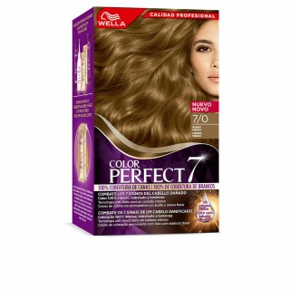 Permanent Farve Wella Color Perfect 7 Nº 7/0 Gråt hår 60 ml Mellem Blond