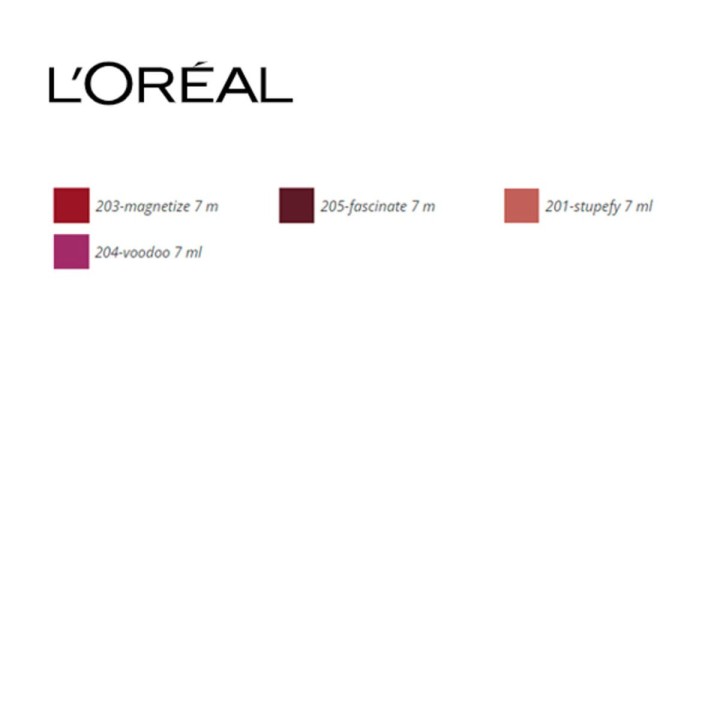 Lippgloss Rouge Signature Metallics L'Oreal Make Up (7 ml) 7 ml