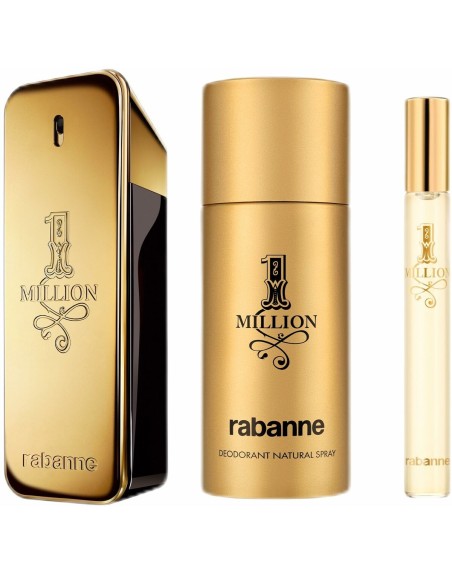 Set mit Herrenparfüm Paco Rabanne 1 Million 3 Stücke