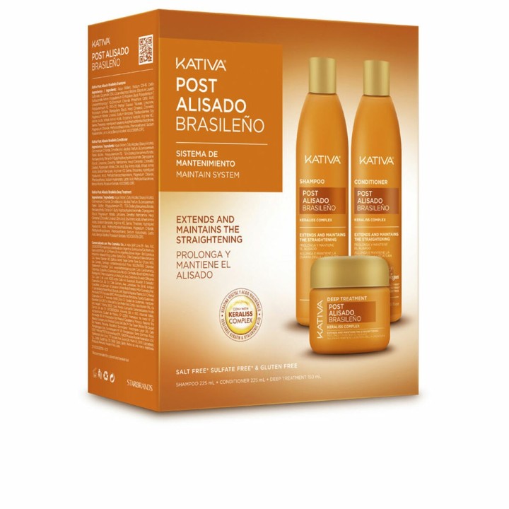 Glattende Hårbehandling Kativa KERATIN EXPRESS 2 Dele