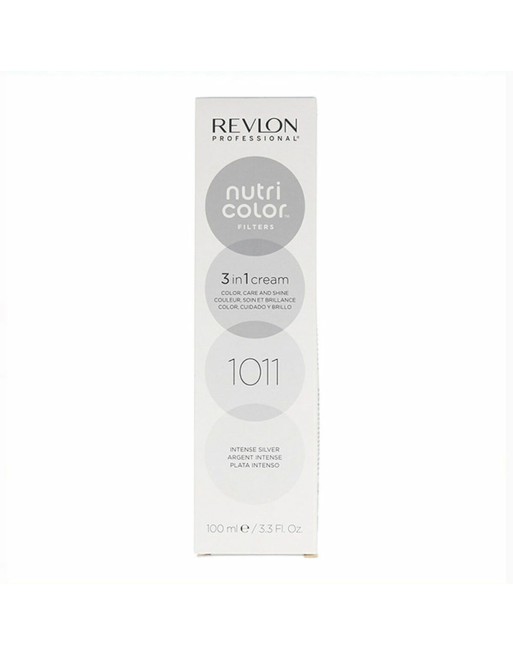 Coloration Permanente en Crème Revlon Nutri Color 3-en-1 1011 - Intense Silver Nº 1011 Intense Silver 100 ml