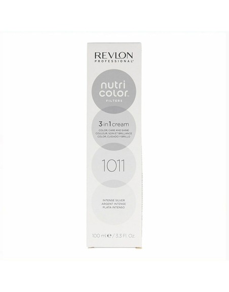 Tintura Permanente in Crema Revlon Nutri Color 3 in 1 1011 - Intense Silver Nº 1011 Intense Silver 100 ml