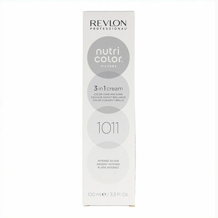 Dauerhafte Creme-Coloration Revlon Nutri Color 3 in 1 1011 - Intense Silver Nº 1011 Intense Silver 100 ml