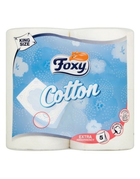 Toiletpapir Cotton Foxy COTTON 4R (4 uds) (4 enheder)