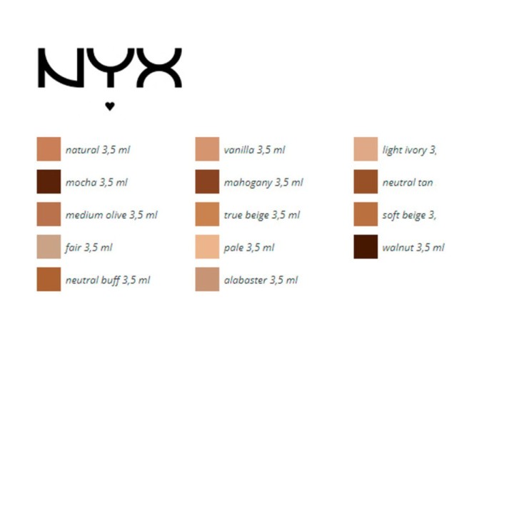 Dækcreme til Ansigtet Can't Stop Won't Stop NYX (3,5 ml)