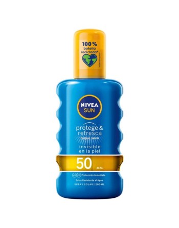 Spray Protector Solar PROTEGE & REFRESCA Nivea Spf 50 (200 ml) 50 (200 ml)
