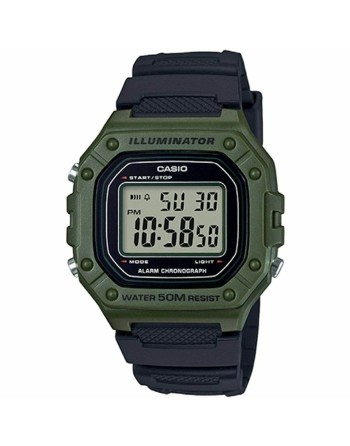 Montre Homme Casio W-218H-3AVEF Noir Vert