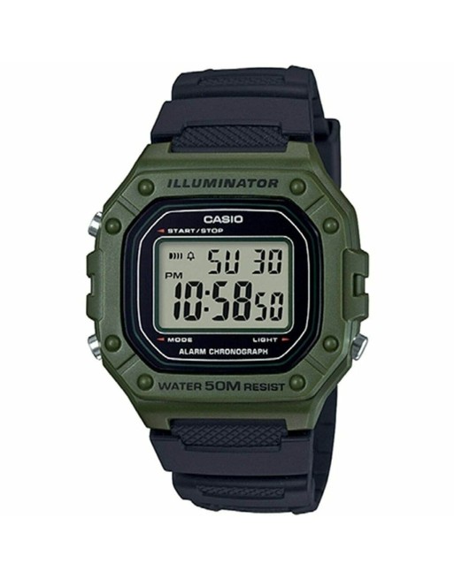 Reloj Hombre Casio W-218H-3AVEF Negro Verde