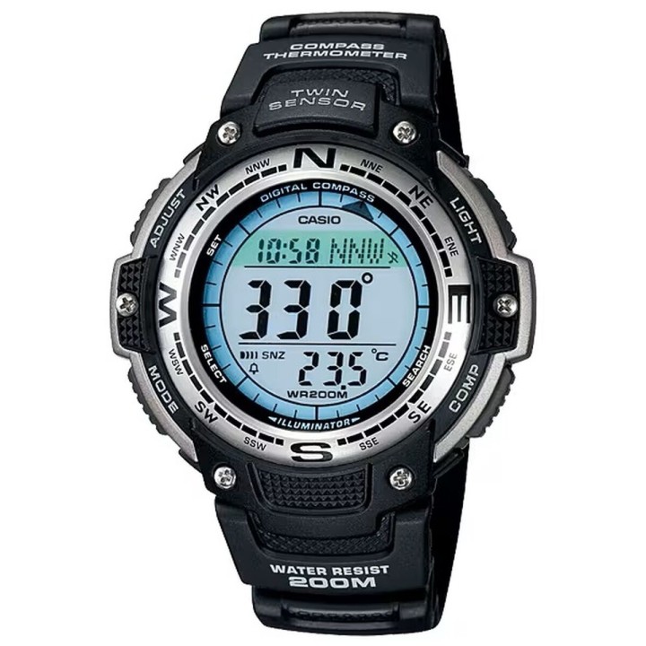 Herreur Casio Sort Grå (Ø 48 mm)