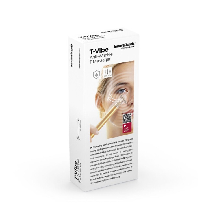 Massaggiatore Ringiovanente per il Viso ad Alta Frequenza T-Vibe InnovaGoods