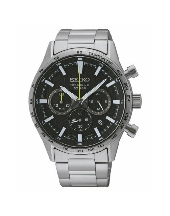 Herrenuhr Seiko SSB413P1 Schwarz Silberfarben