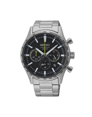 Herrenuhr Seiko SSB413P1 Schwarz Silberfarben