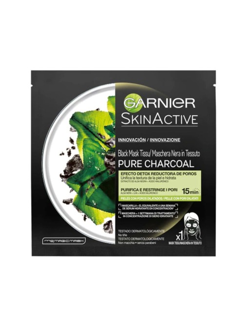 Ansigtsmaske PURE CHARCOAL black detox Garnier