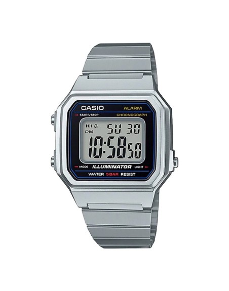 Reloj Unisex Casio B650WD-1AEF Negro Plateado (Ø 41 mm)