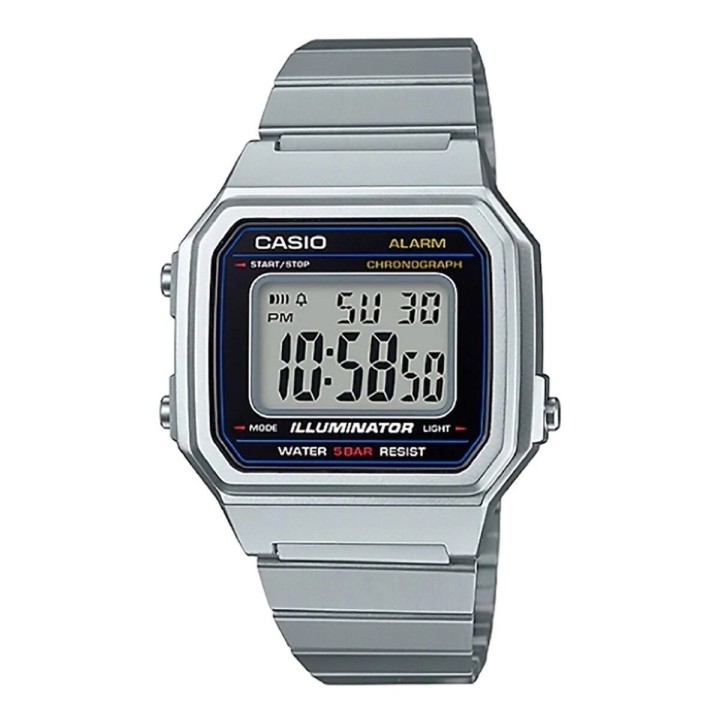 Orologio Unisex Casio B650WD-1AEF Nero Argentato (Ø 41 mm)