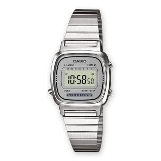 Unisex ur Casio LA670WEA-7EF Grå Sølvfarvet (Ø 25 mm)