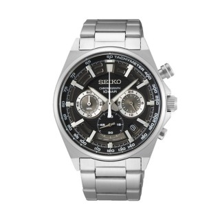 Reloj Hombre Seiko SSB397P1 Negro Plateado
