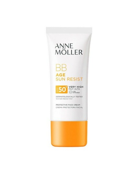 Hydrating Cream with Colour Âge Sun Rerist BB Cream Anne Möller 90008C (50 ml) SPF	50+ Spf 50 50 ml