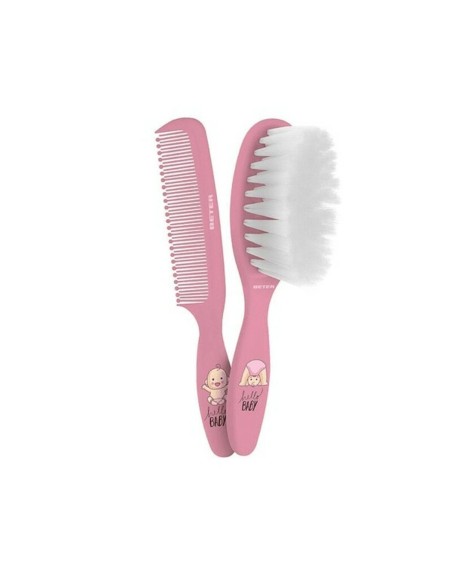 Set de Peluquería Infantil Beter Peine Bebe Rosa (2 pcs) 2 Piezas